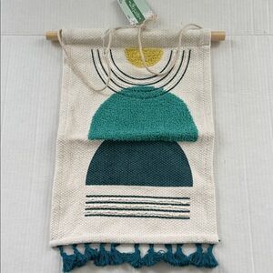 The Spring Shop Cream Textured Fabric Wall Art